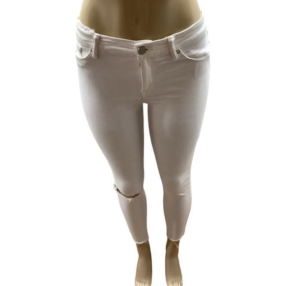 AllSaints Size 29 Grace Women's White Distressed Jeans. Preloved - Picture 2 of 12